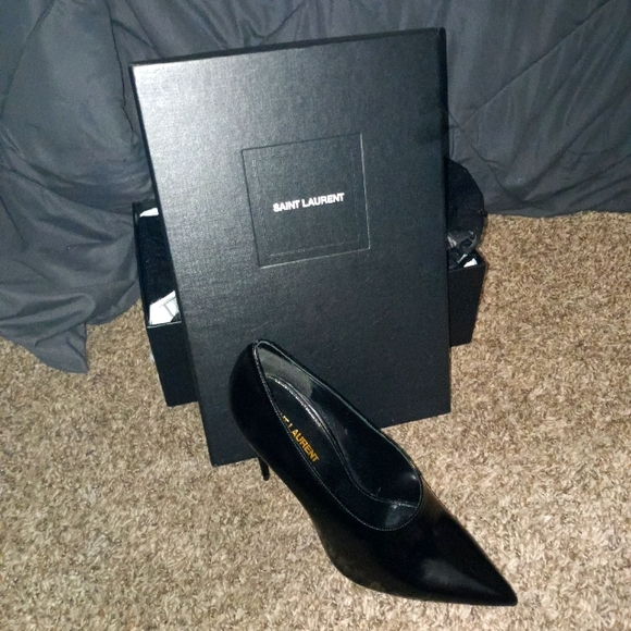 Saint Laurent 3in heels, size 39 all black - Picture 1 of 2